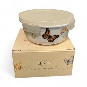Lenox Butterfly Meadow Serve & Store Container with Locking Lid 20 oz